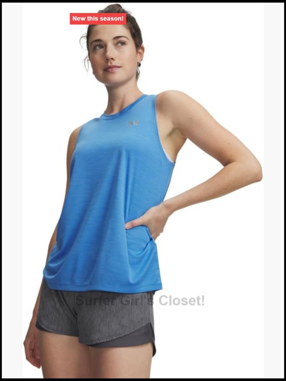 Women's Twist Tank Top Athletic Sleeveless Performance